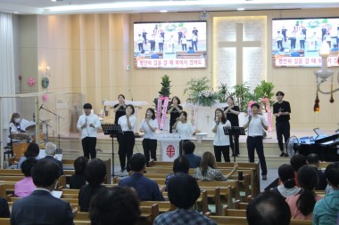 울산순복음초대교회 드럼부스 타입D 라이트 설치