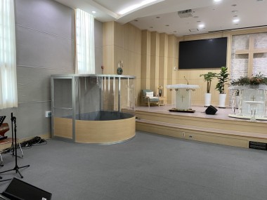 울산순복음초대교회 드럼부스 타입D 라이트 설치