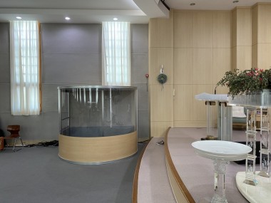 울산순복음초대교회 드럼부스 타입D 라이트 설치