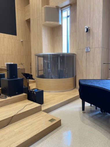 수색감리교회 드럼부스 타입D라이트 설치