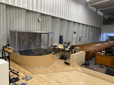 목포창조교회 드럼부스 타입D 설치