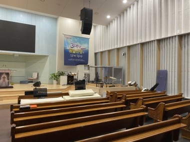 목포창조교회 드럼부스 타입D 설치