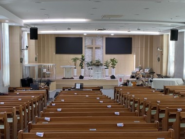 울산순복음초대교회 드럼부스 타입D 라이트 설치